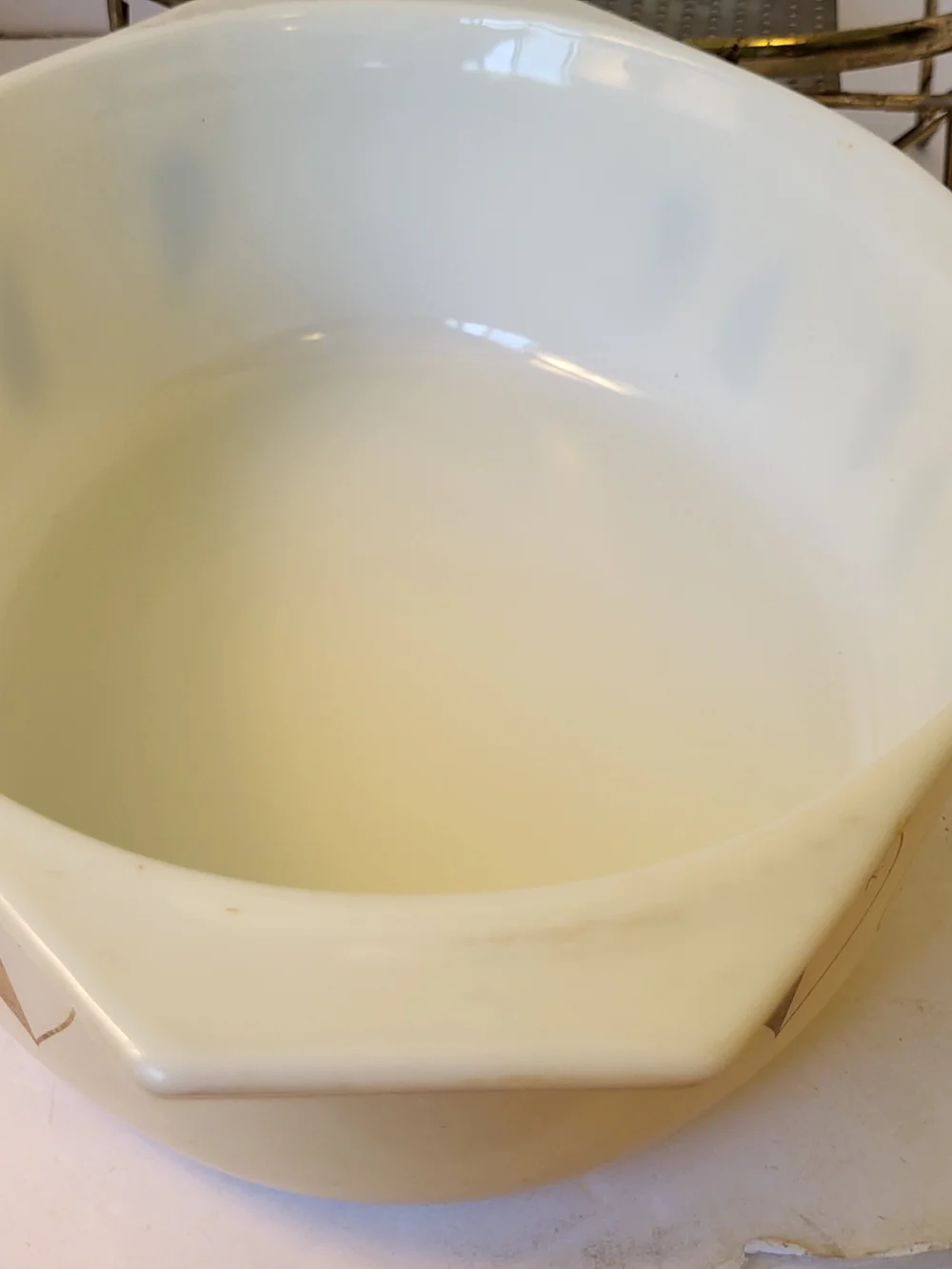 Vintage PYREX Golden Hearts Chafing Casserole W/ Lid Limited Edition